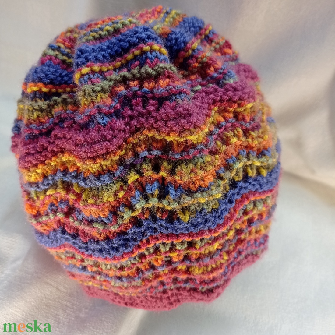 Nagyon tarka, áttört, kötött női sapka - ruha & divat - sál, sapka, kendő - sapka - Meska.hu