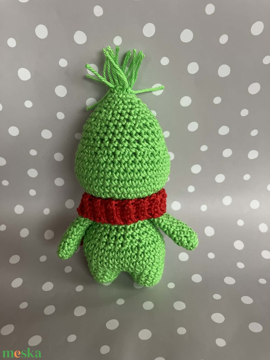 Horgolt mini Grincs - játék & sport - plüssállat & játékfigura - manó - Meska.hu