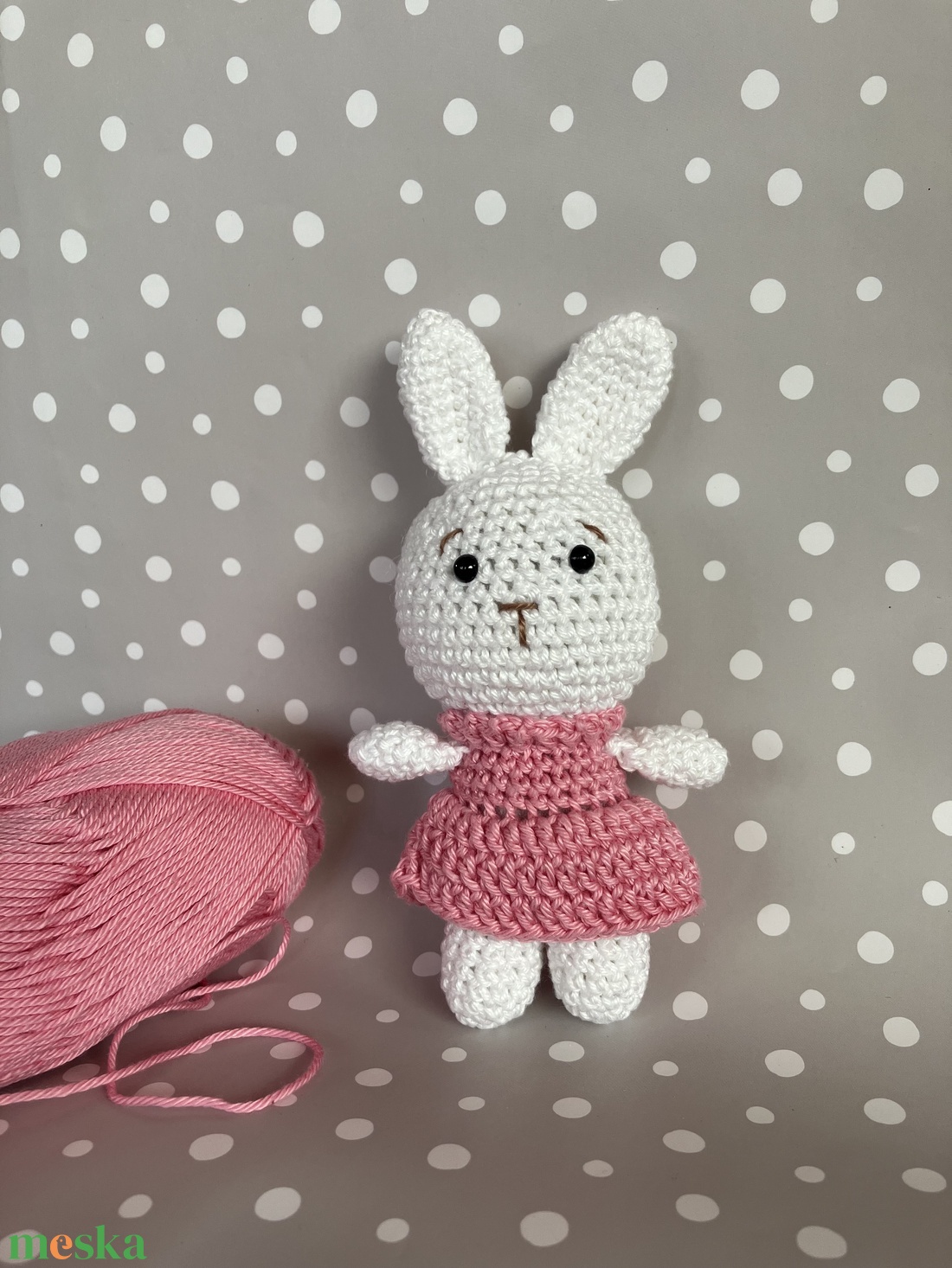 Amigurumi Horgolt mini nyuszi  - játék & sport - plüssállat & játékfigura - nyuszi - Meska.hu