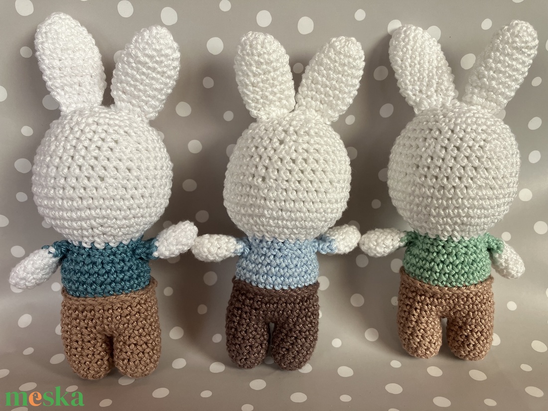 Amigurumi horgolt mini nyuszi  - játék & sport - plüssállat & játékfigura - nyuszi - Meska.hu