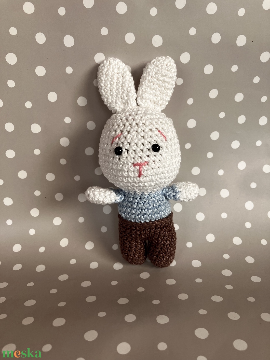 Amigurumi horgolt mini nyuszi  - játék & sport - plüssállat & játékfigura - nyuszi - Meska.hu