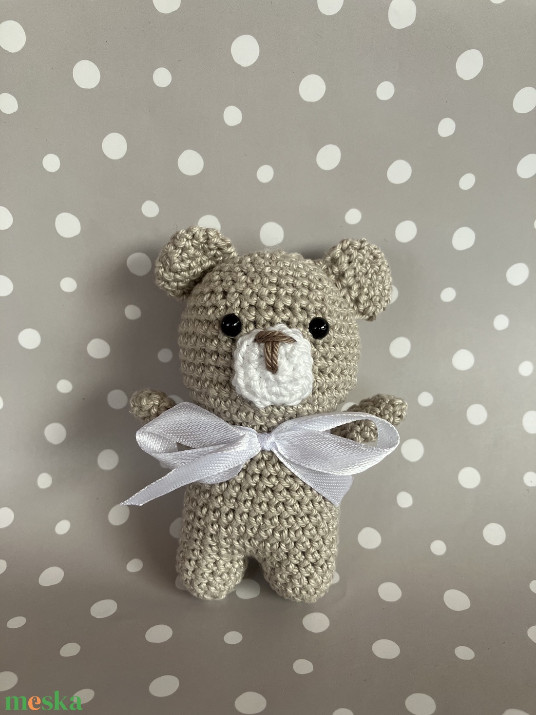 Amigurumi horgolt mini maci  - játék & sport - plüssállat & játékfigura - maci - Meska.hu