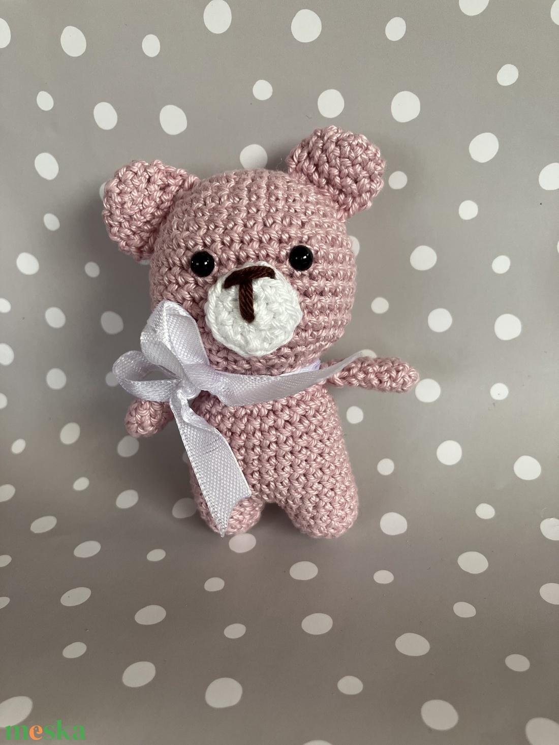 Amigurumi horgolt mini maci  - játék & sport - plüssállat & játékfigura - maci - Meska.hu