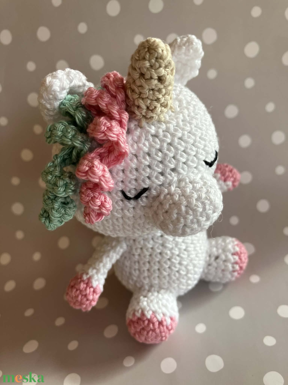 Amigurumi horgolt unikornis - játék & sport - plüssállat & játékfigura - unikornis - Meska.hu