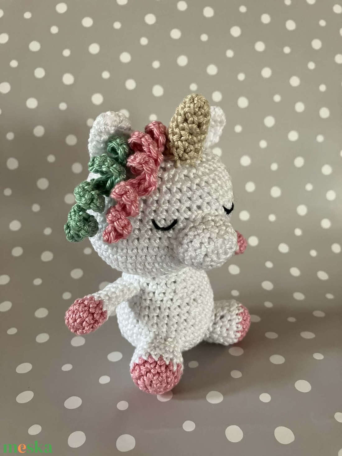 Amigurumi horgolt unikornis - játék & sport - plüssállat & játékfigura - unikornis - Meska.hu
