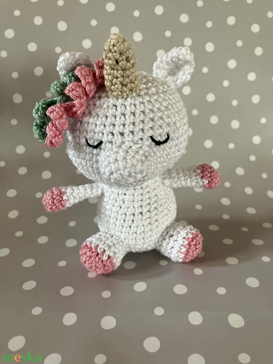 Amigurumi horgolt unikornis - játék & sport - plüssállat & játékfigura - unikornis - Meska.hu