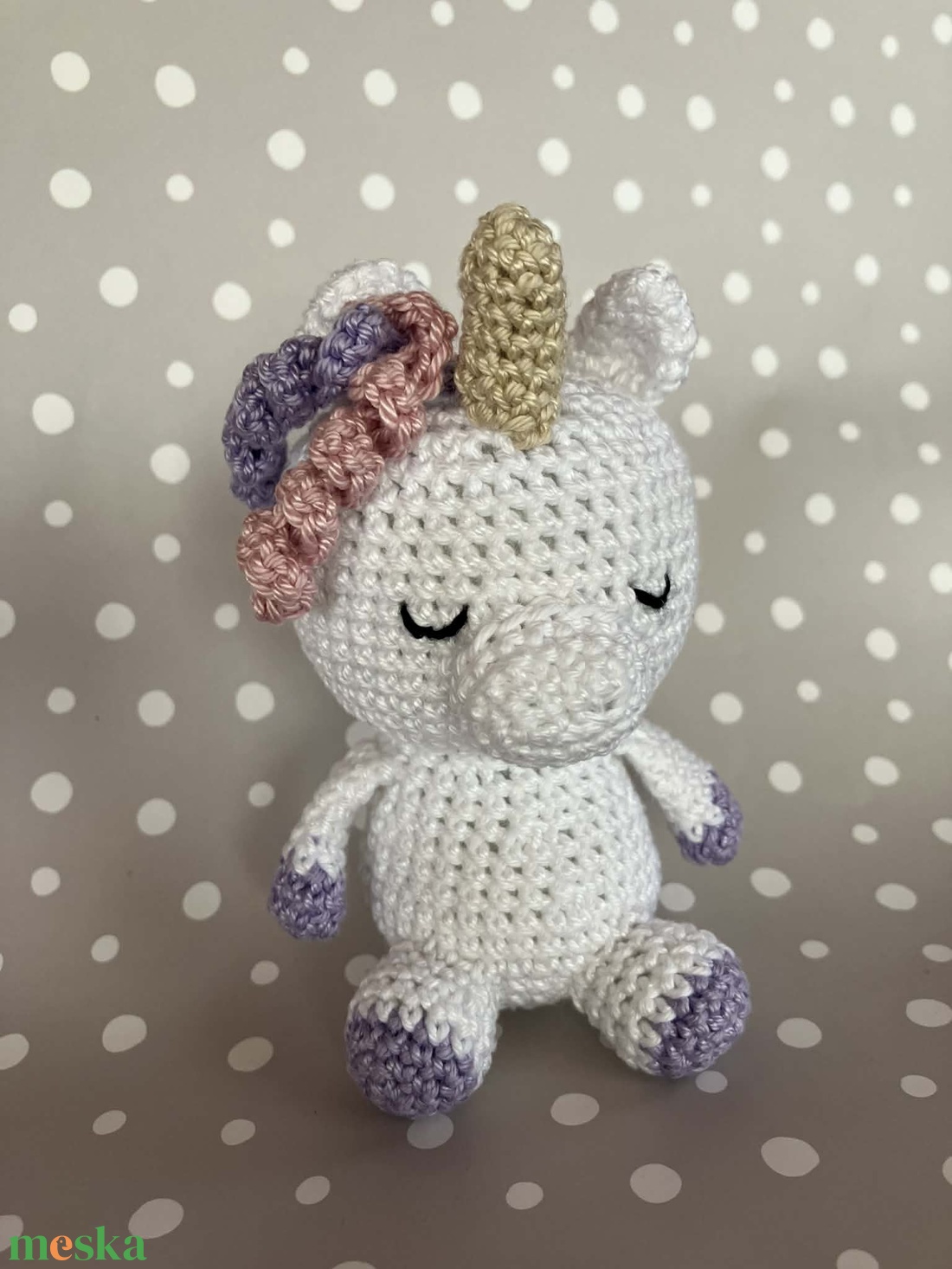 Amigurumi horgolt unikornis - játék & sport - plüssállat & játékfigura - unikornis - Meska.hu
