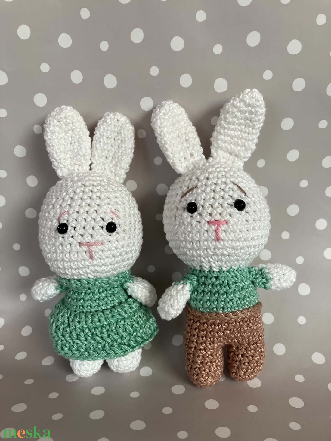 Amigurumi horgolt mini nyuszi - játék & sport - plüssállat & játékfigura - nyuszi - Meska.hu