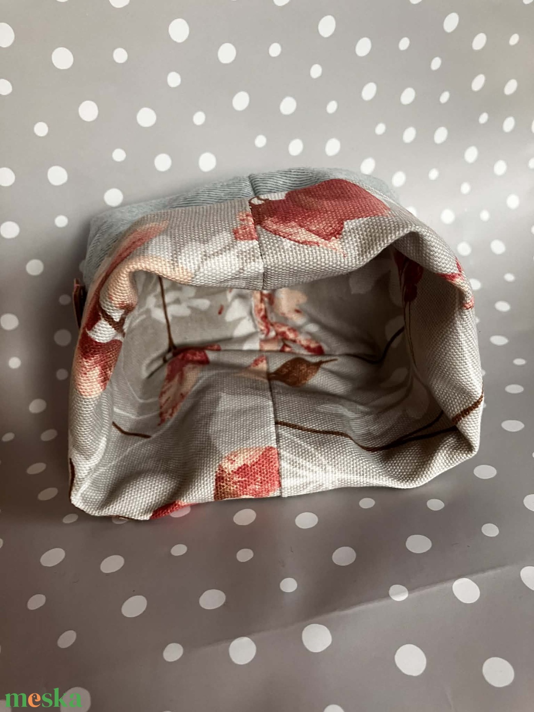 Textil mini tároló - otthon & életmód - tárolás & rendszerezés - tárolókosár - Meska.hu