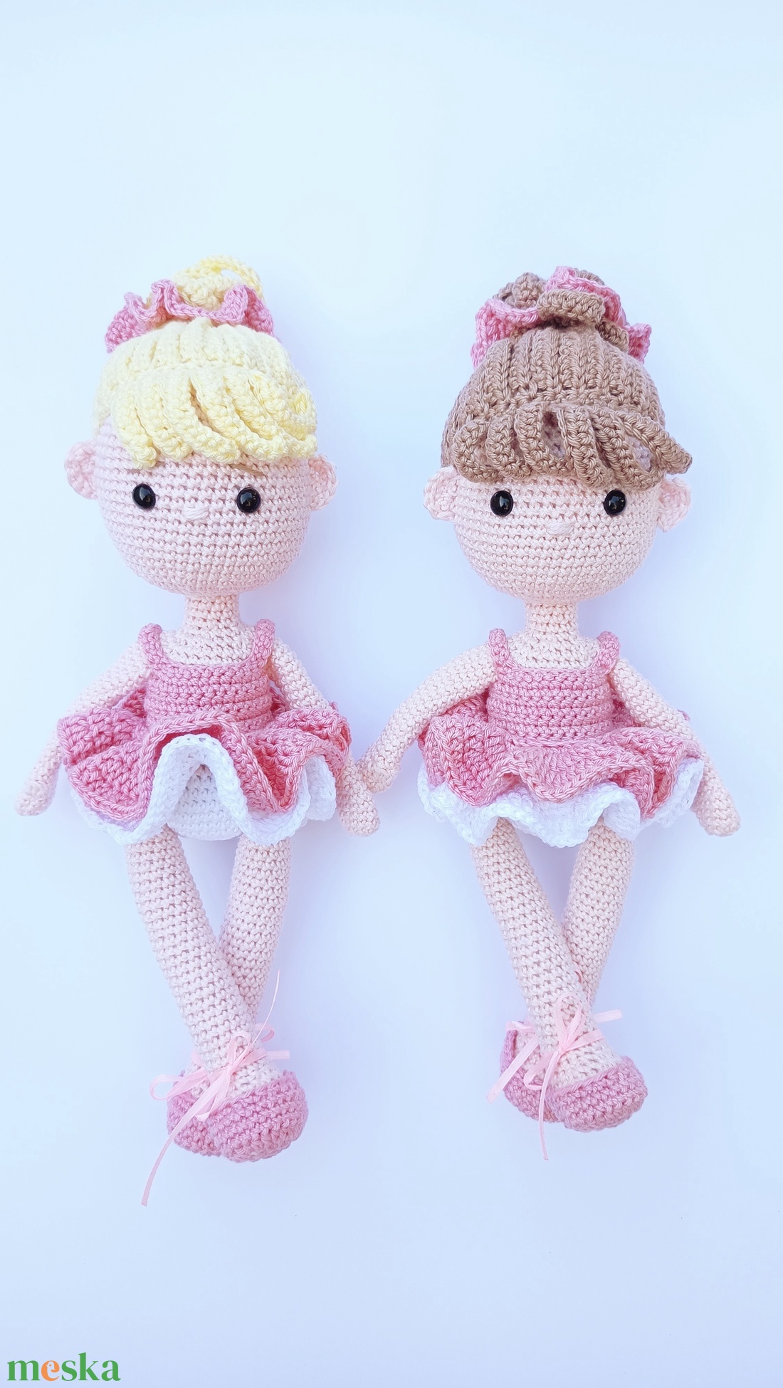 Amigurumi horgolt ballerina baba - játék & sport - plüssállat & játékfigura - ember - Meska.hu