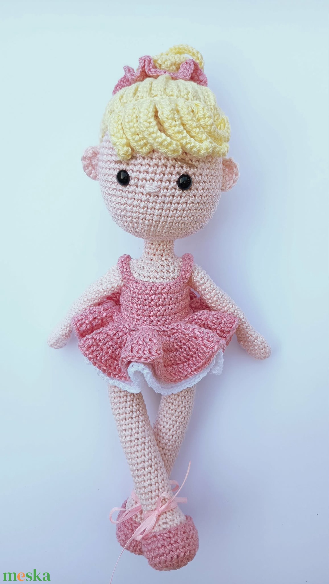 Amigurumi horgolt ballerina baba - játék & sport - plüssállat & játékfigura - ember - Meska.hu