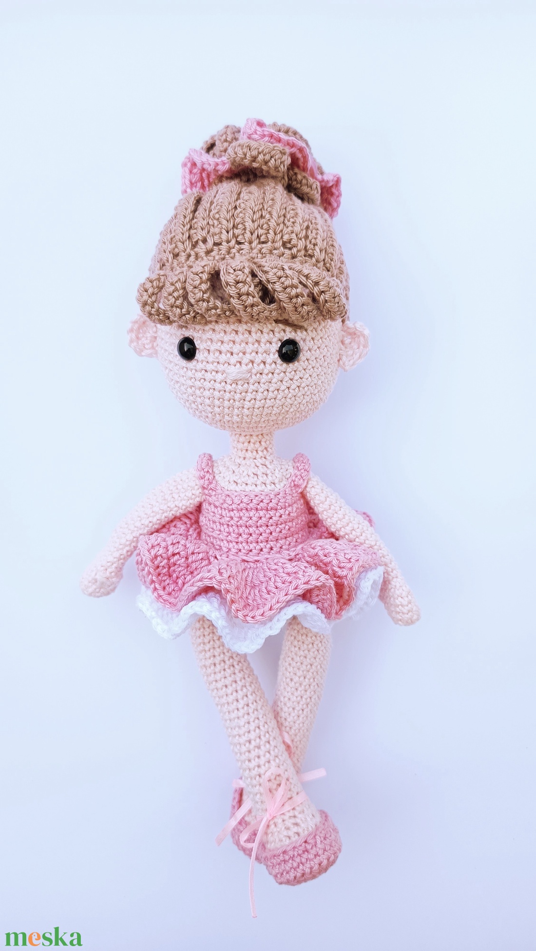 Amigurumi horgolt ballerina baba - játék & sport - plüssállat & játékfigura - ember - Meska.hu