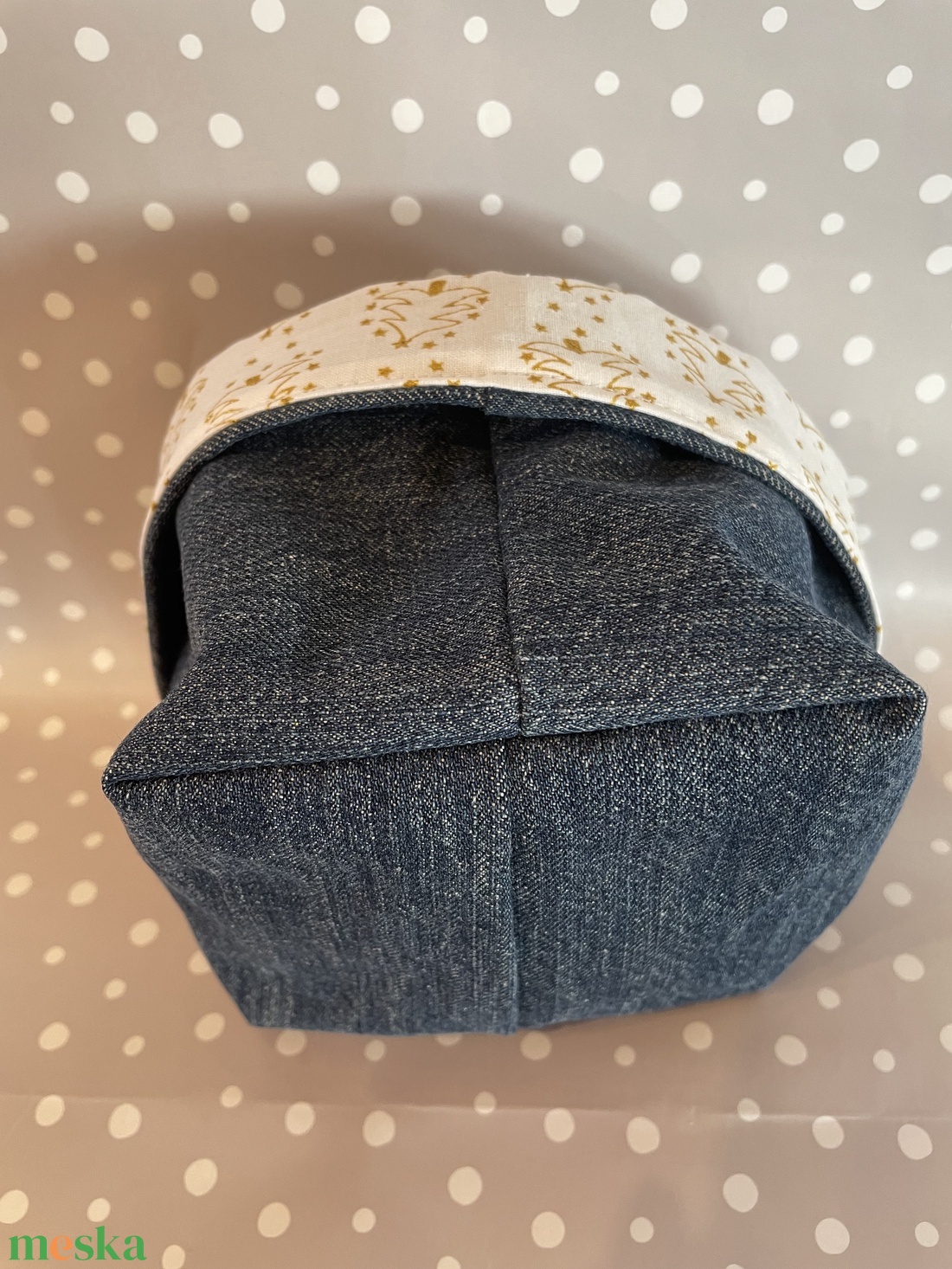 Textil mini tároló - otthon & életmód - tárolás & rendszerezés - tárolókosár - Meska.hu