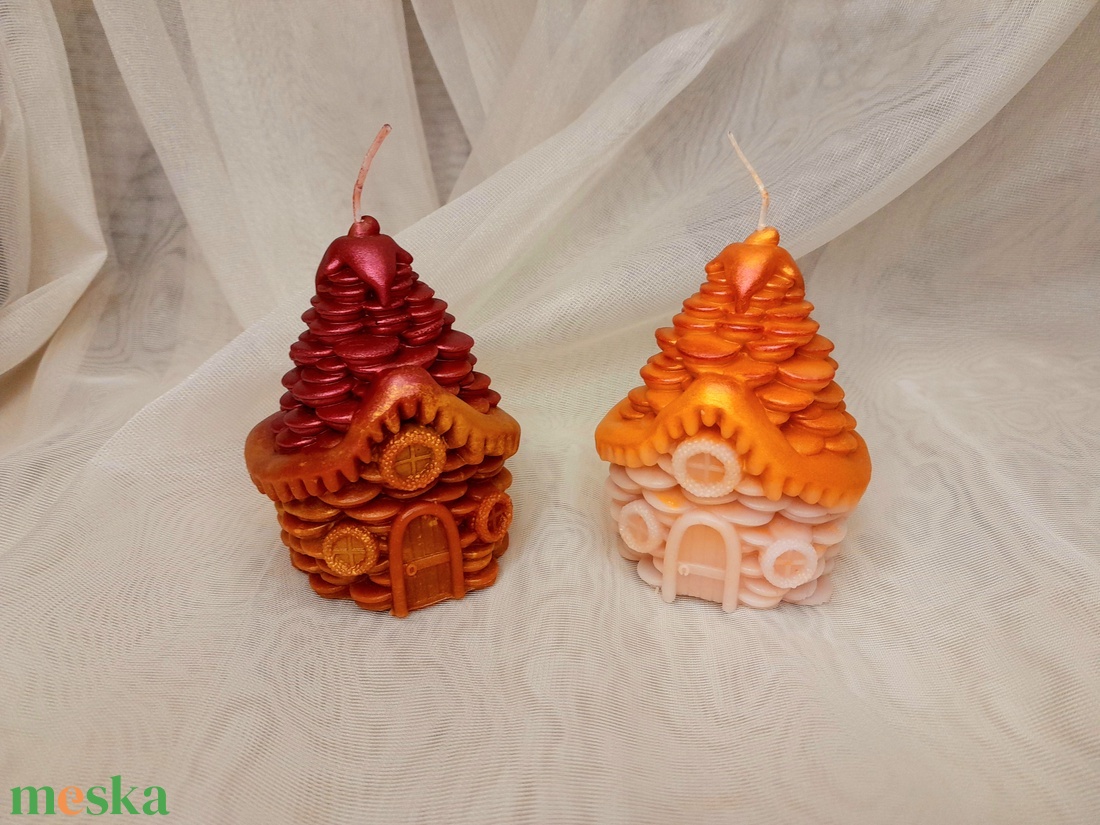 Mézeskalács házikó illatgyertya  - otthon & életmód - gyertya, illat, aroma - gyertya - Meska.hu