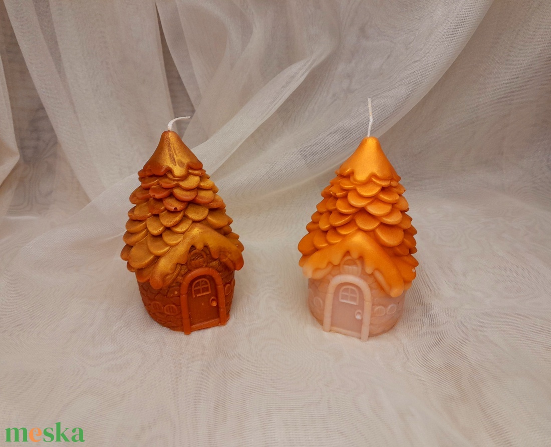 Mézeskalács házikó illatgyertya  - otthon & életmód - gyertya, illat, aroma - gyertya - Meska.hu