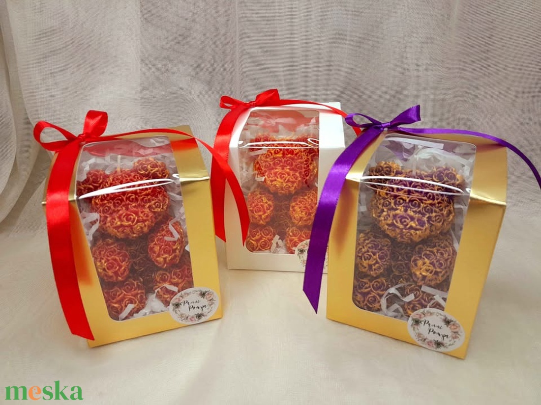 Rózsamaci illatgyertya  - otthon & életmód - gyertya, illat, aroma - gyertya - Meska.hu