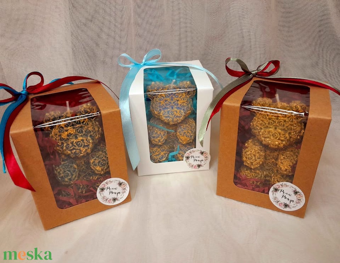 Rózsamaci illatgyertya  - otthon & életmód - gyertya, illat, aroma - gyertya - Meska.hu