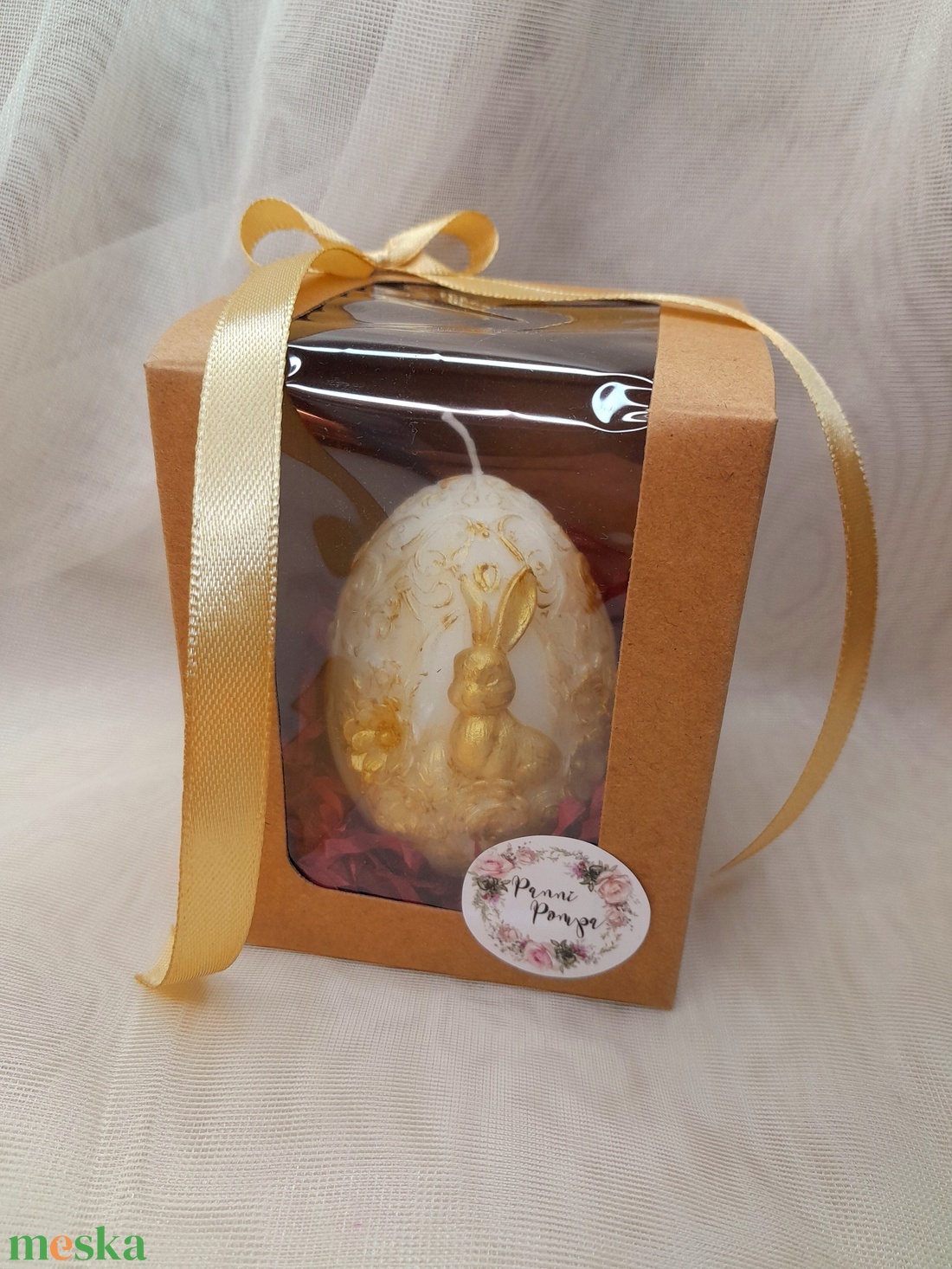 Húsvéti tojás gyertya - otthon & életmód - gyertya, illat, aroma - gyertya - Meska.hu