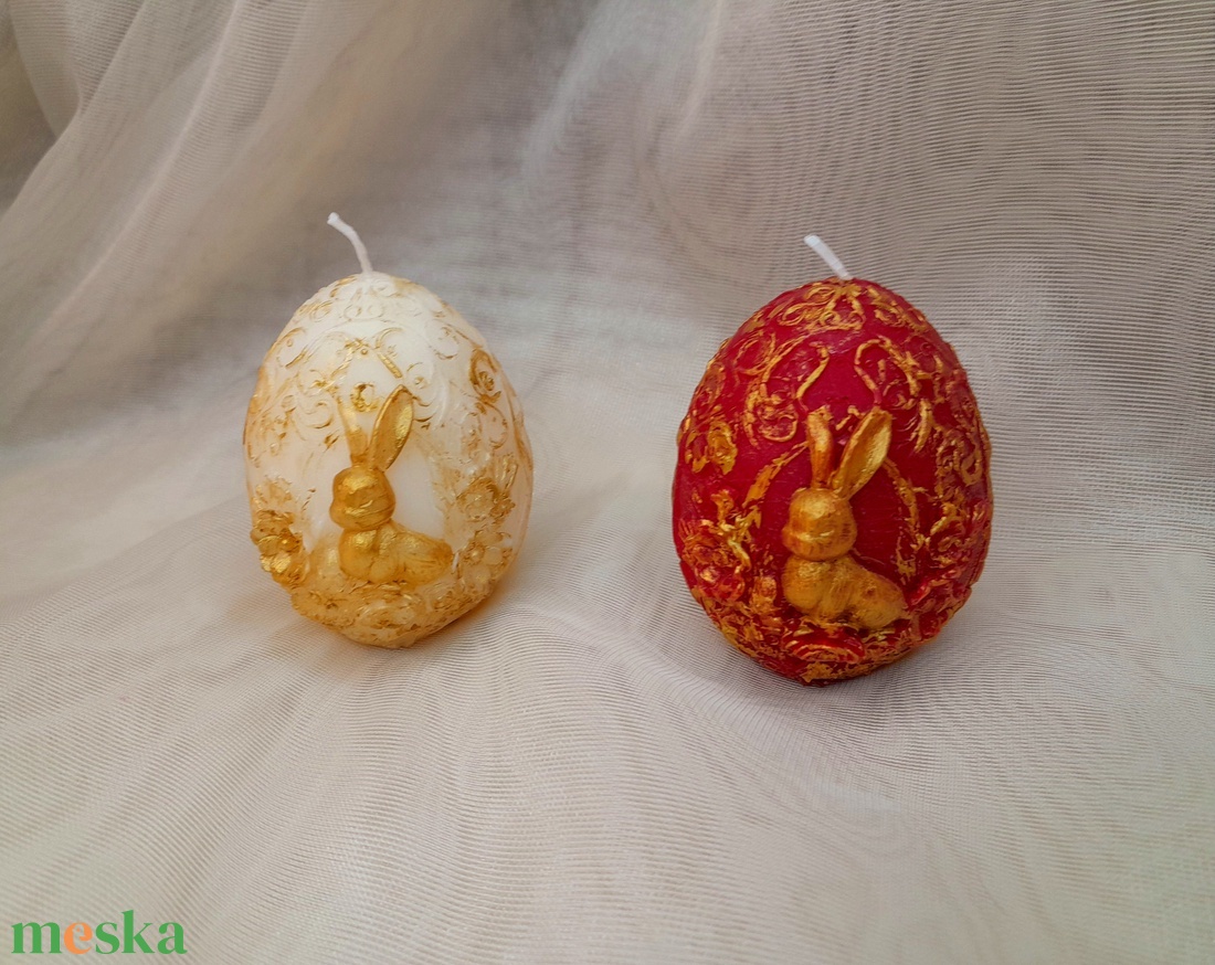 Húsvéti tojás gyertya - otthon & életmód - gyertya, illat, aroma - gyertya - Meska.hu