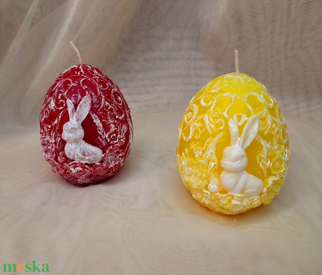 Húsvéti tojás gyertya - otthon & életmód - gyertya, illat, aroma - gyertya - Meska.hu