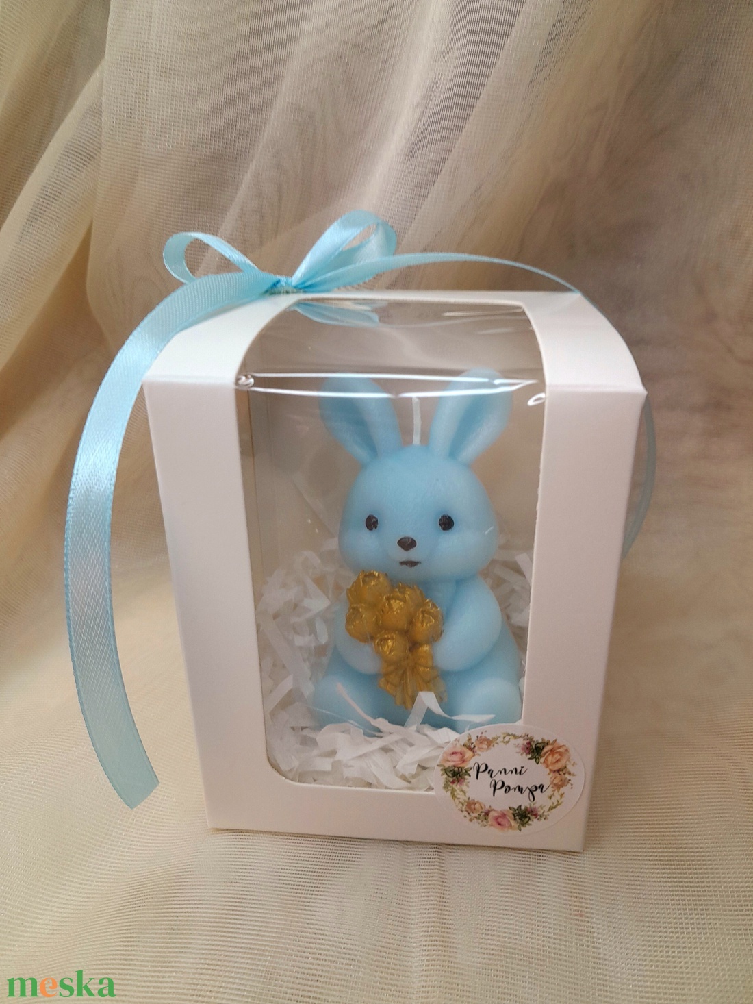 Húsvéti nyuszi gyertya - otthon & életmód - gyertya, illat, aroma - gyertya - Meska.hu