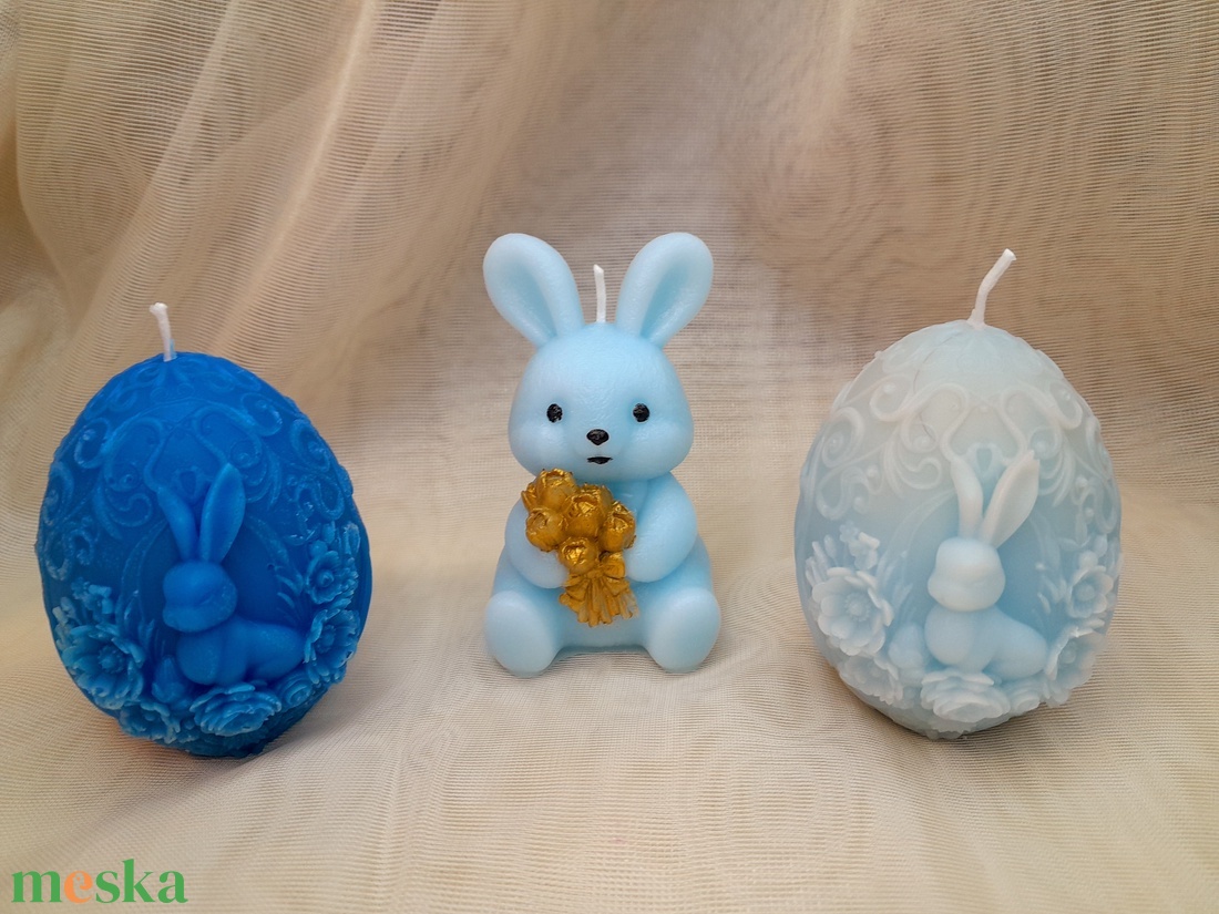 Húsvéti nyuszi gyertya - otthon & életmód - gyertya, illat, aroma - gyertya - Meska.hu