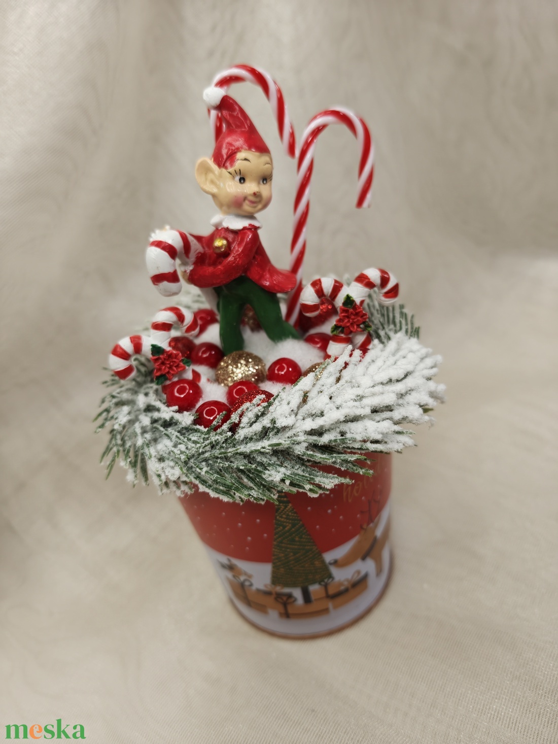 Manós asztaldísz  - karácsony - karácsonyi lakásdekoráció - ünnepi asztaldekoráció - Meska.hu
