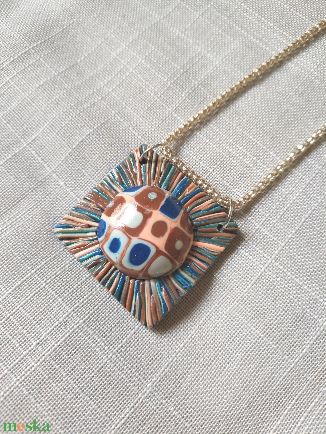 Bohókás medál - ékszer - nyaklánc - medálos nyaklánc - Meska.hu