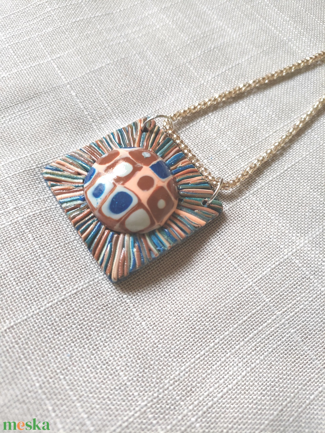 Bohókás medál - ékszer - nyaklánc - medálos nyaklánc - Meska.hu
