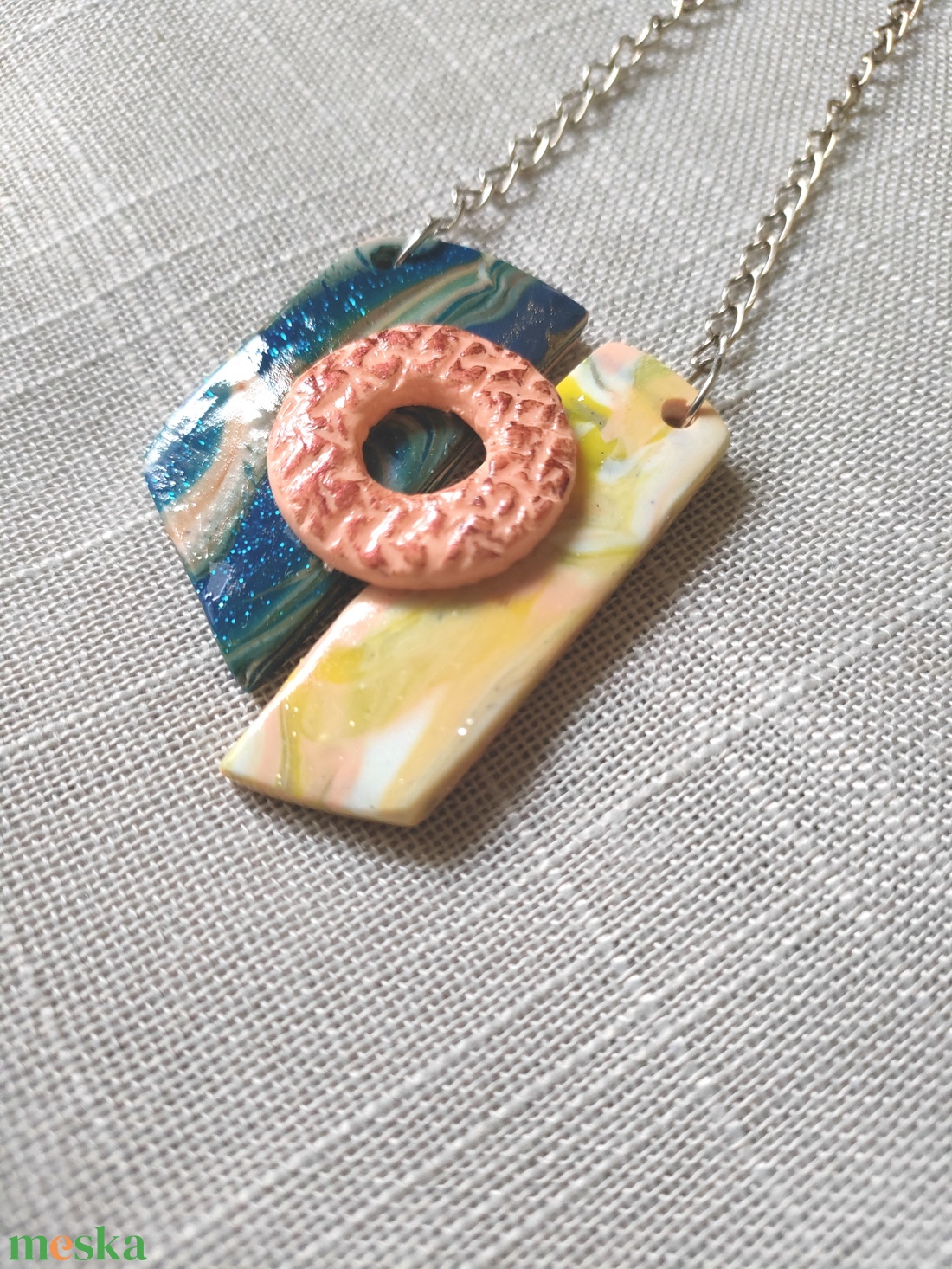 Asszimetrikus medál - ékszer - nyaklánc - medálos nyaklánc - Meska.hu