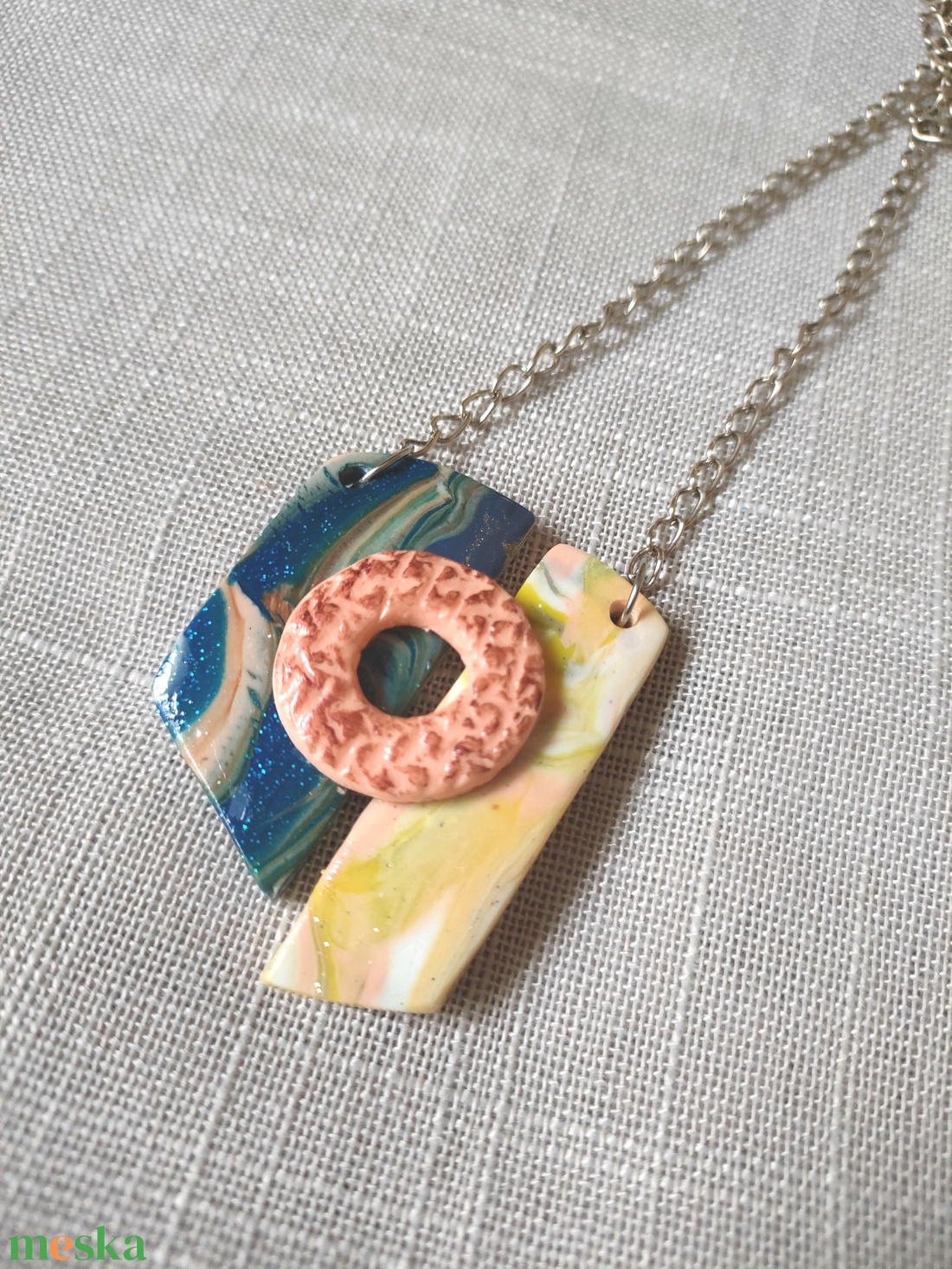 Asszimetrikus medál - ékszer - nyaklánc - medálos nyaklánc - Meska.hu