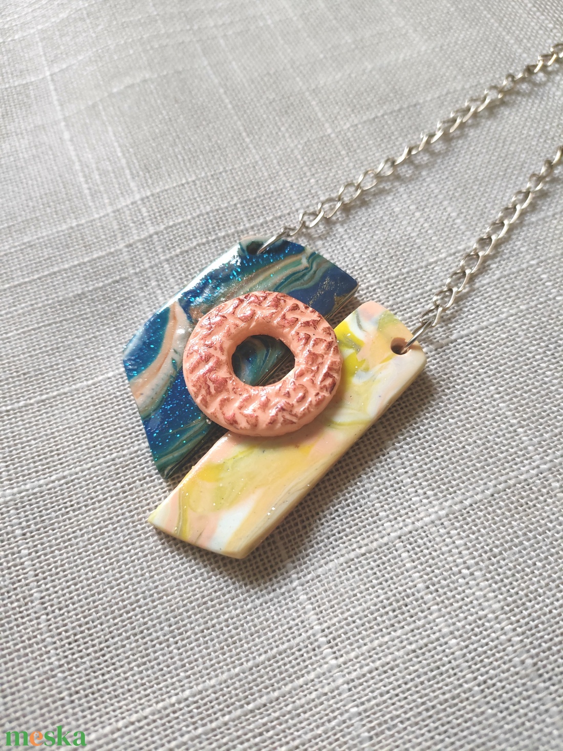 Asszimetrikus medál - ékszer - nyaklánc - medálos nyaklánc - Meska.hu