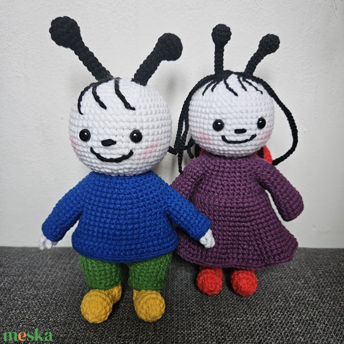Bogyó és Babóca - horgolt játékfigurák - játék & sport - plüssállat & játékfigura - nyuszi - Meska.hu