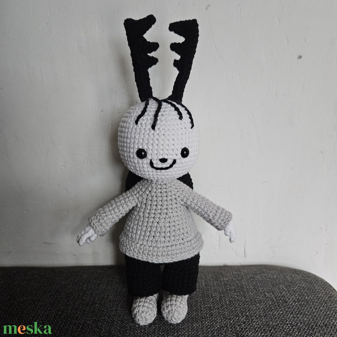 Vendel - horgolt játékfigura - játék & sport - plüssállat & játékfigura - nyuszi - Meska.hu