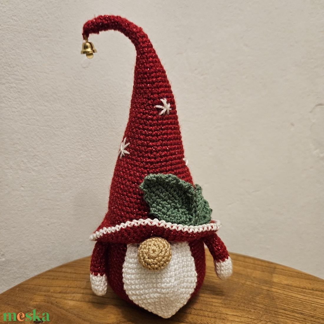 Karácsonyi manó - horgolt figura - játék & sport - plüssállat & játékfigura - nyuszi - Meska.hu