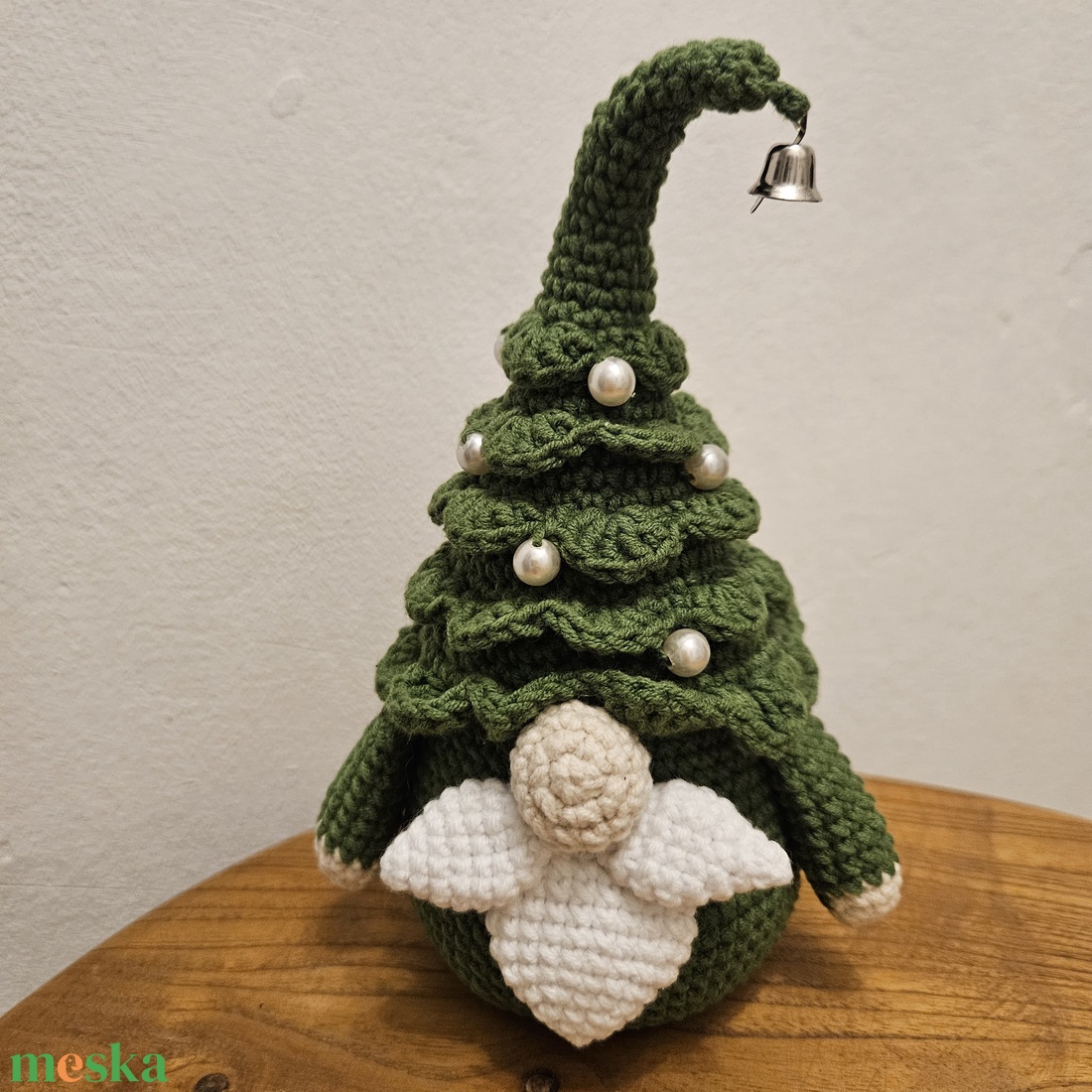 Karácsonyi manó - horgolt figura - játék & sport - plüssállat & játékfigura - nyuszi - Meska.hu