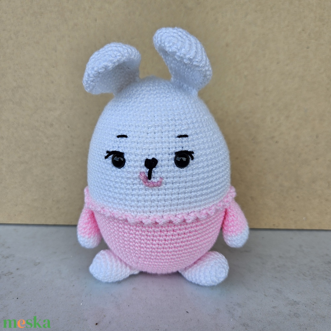 Tojás nyuszi - horgolt játékfigura - játék & sport - plüssállat & játékfigura - nyuszi - Meska.hu