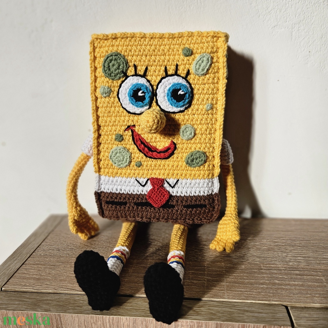 Spongyabob - horgolt játékfigura - játék & sport - plüssállat & játékfigura - nyuszi - Meska.hu