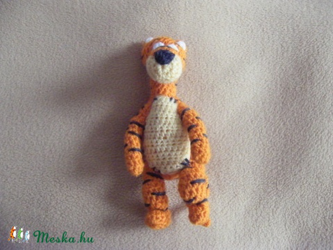 Tigris - horgolt figura , Micimackó barátja -  - Meska.hu