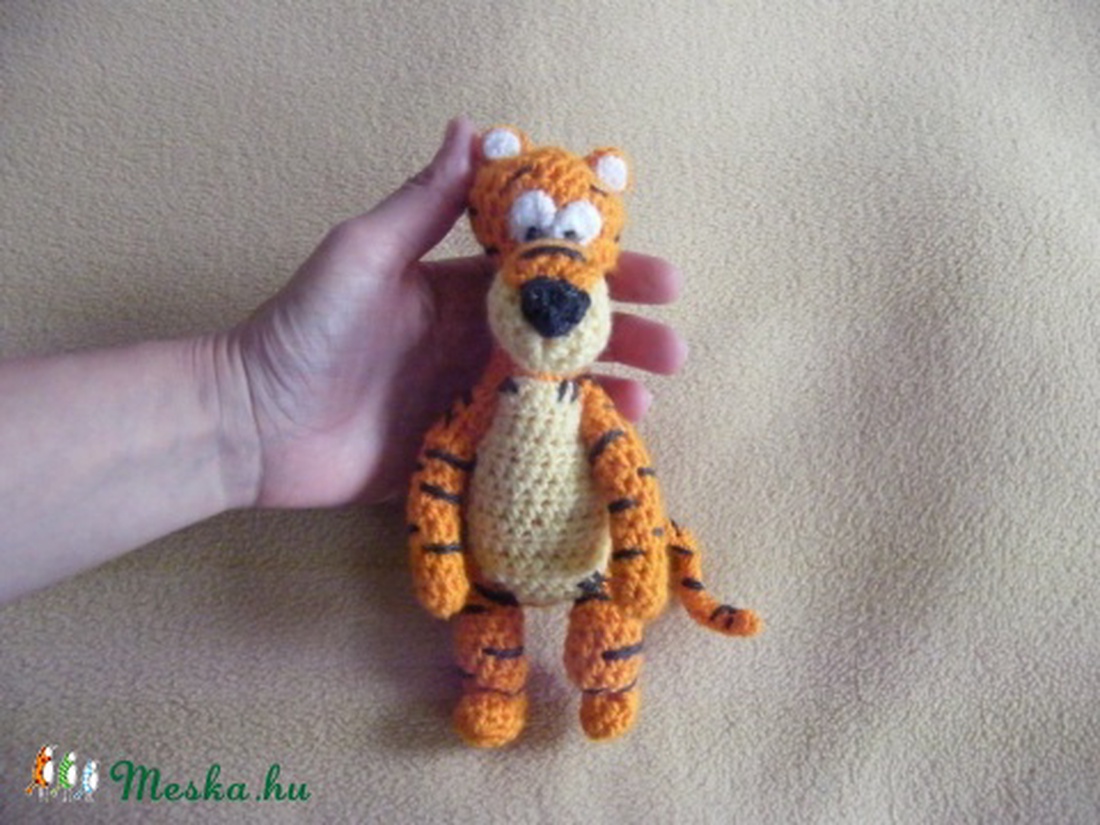 Tigris - horgolt figura , Micimackó barátja -  - Meska.hu