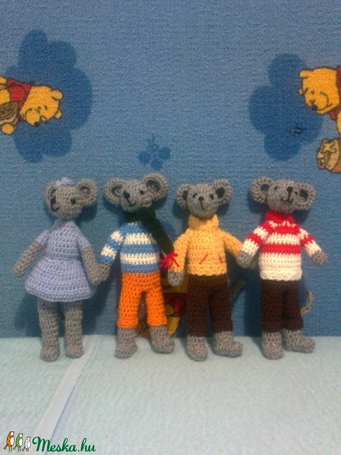 Rumini - horgolt kisegér  RENDELHETŐ -  - Meska.hu