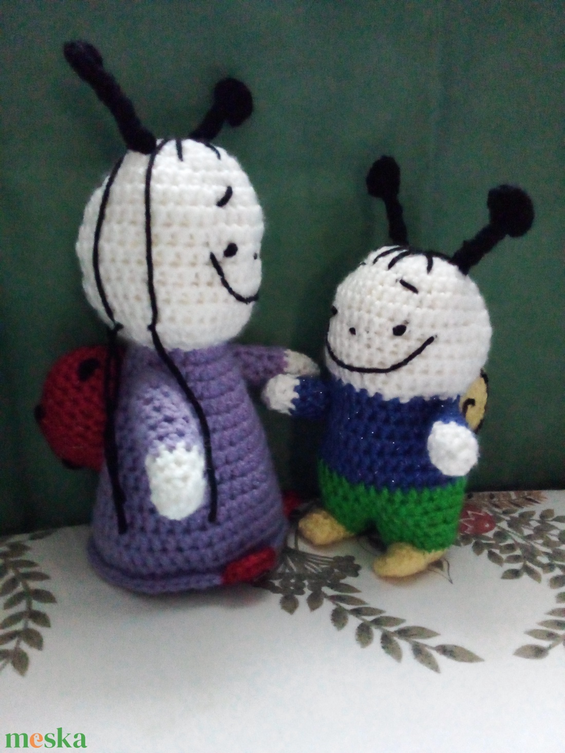 Bogyó és Babóca horgolt figurák - játék & sport - plüssállat & játékfigura - csiga - Meska.hu