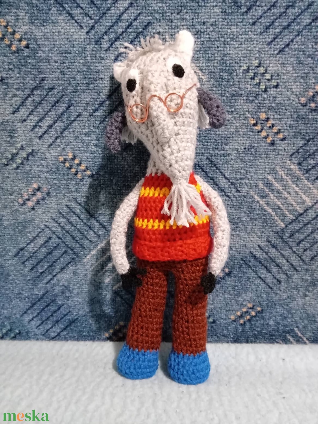 Horgolt Mekk Elek figura - játék & sport - baba & babaház - baba - Meska.hu