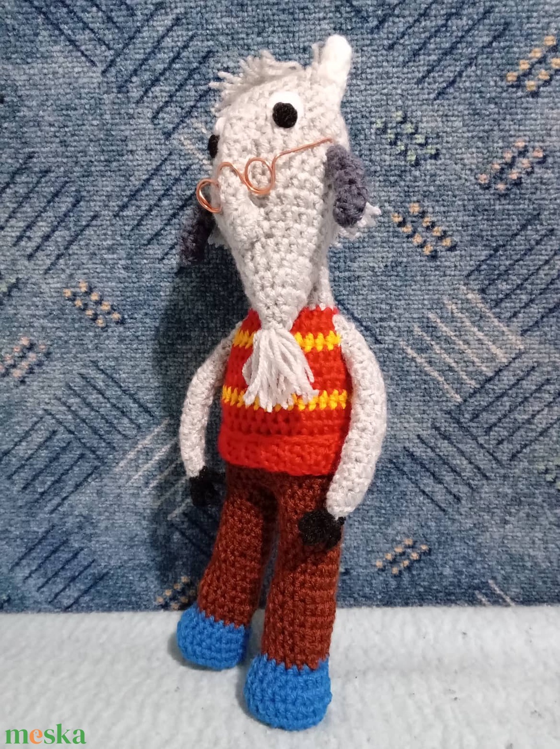 Horgolt Mekk Elek figura - játék & sport - baba & babaház - baba - Meska.hu