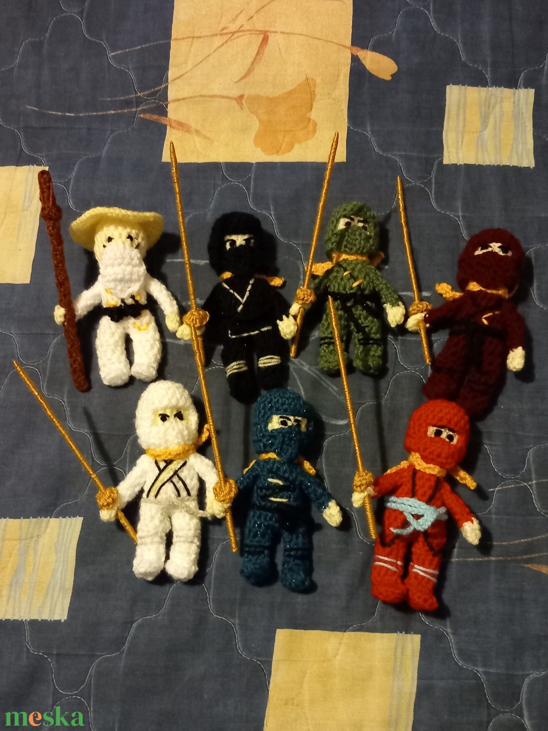 Horgolt ninja Pappkate részére - játék & sport - baba & babaház - baba - Meska.hu