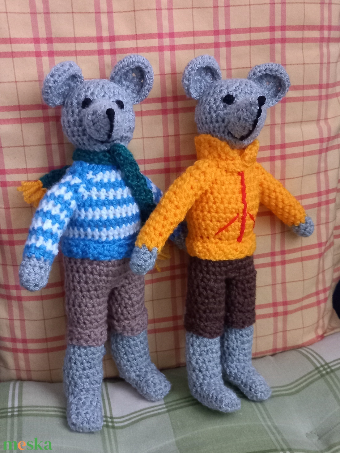 Horgolt mesefigura,egér - játék & sport - plüssállat & játékfigura - egér - Meska.hu