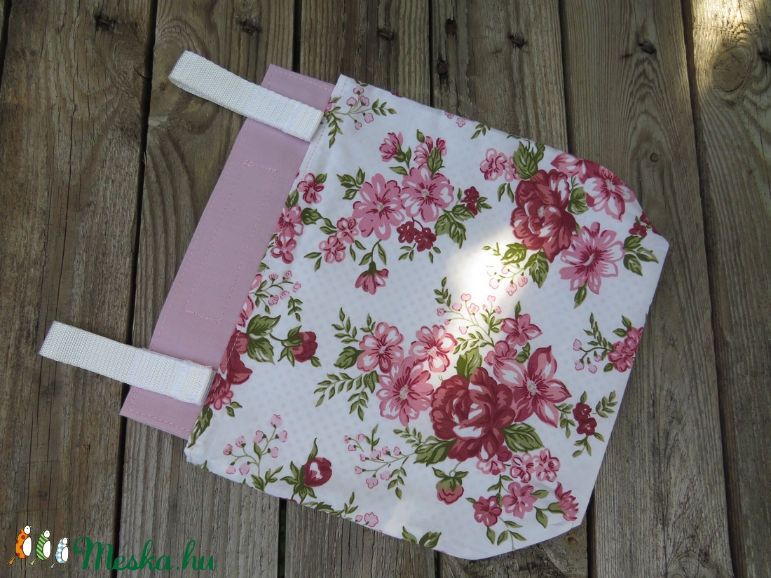 Rózsa mintás textil tároló, textil zsák + 6 db gofris törlőkendő - - Meska.hu Rózsa mintás textil tároló, textil zsák + 6 db gofris törlőkendő - - Meska.hu