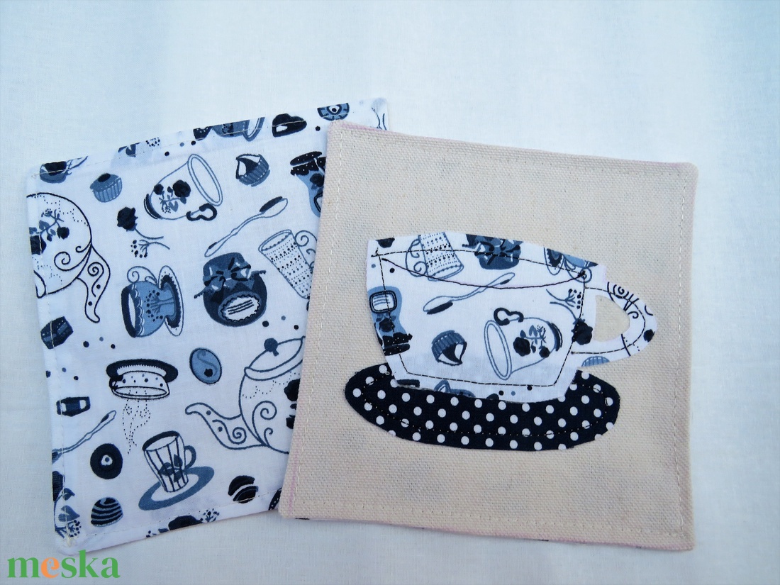 Textil pohár alátét  - otthon & életmód - konyhafelszerelés, tálalás - tálalás - tányér- és poháralátét - Meska.hu