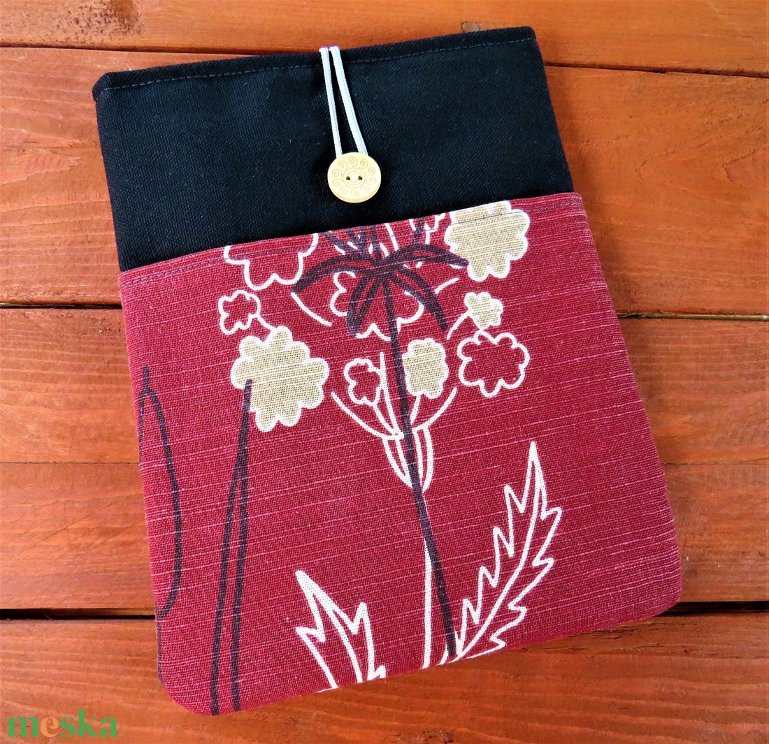 Zsebes könyvtok mezei virágokkal - táska & tok - ebook & tablet tok - Meska.hu