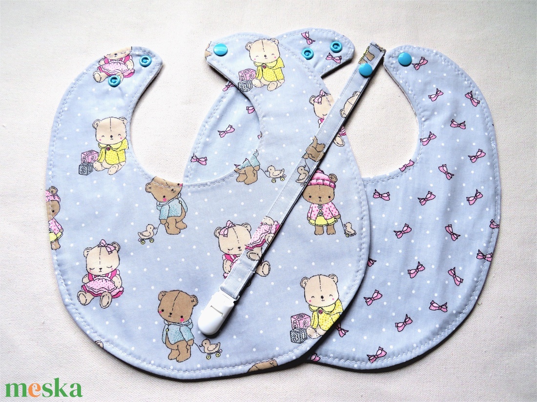 Babalátogató ajándékcsomag - Szürke kis mackók  - játék & sport - babalátogató ajándékcsomag - Meska.hu